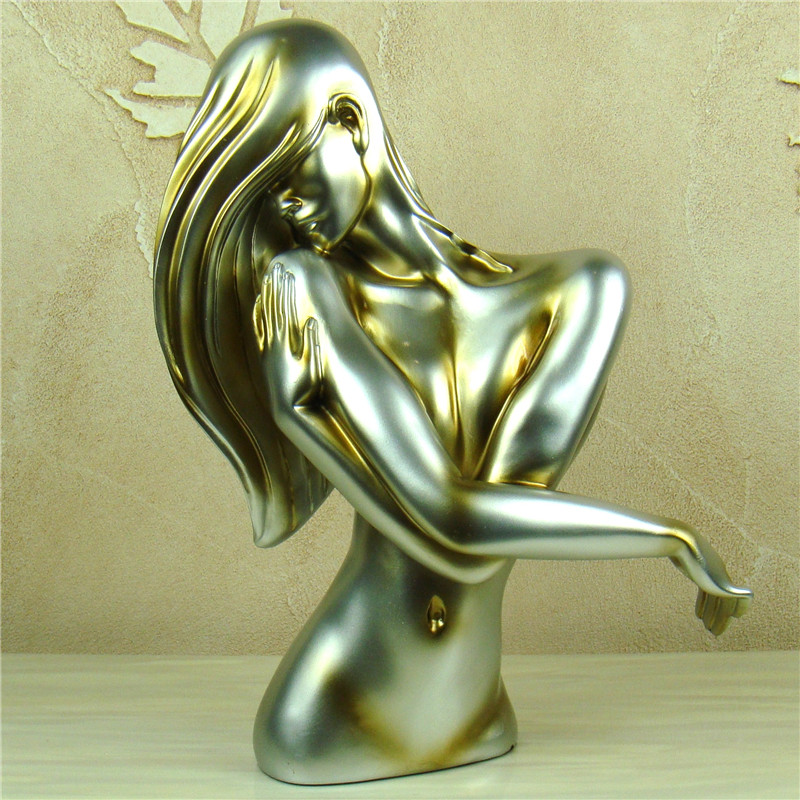Art Craft Love - 女性のための手作りの樹脂の彫刻,裸のバスト,芸術的な彫刻,恋人への贈り物,寝室の装飾,家具のための工芸品