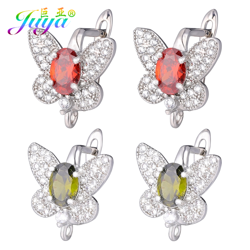 Art Craft Activity - Juya-金メッキと銀メッキのバタフライイヤリング,日曜大工用品,ワイヤーフック,針仕事用アクセサリー