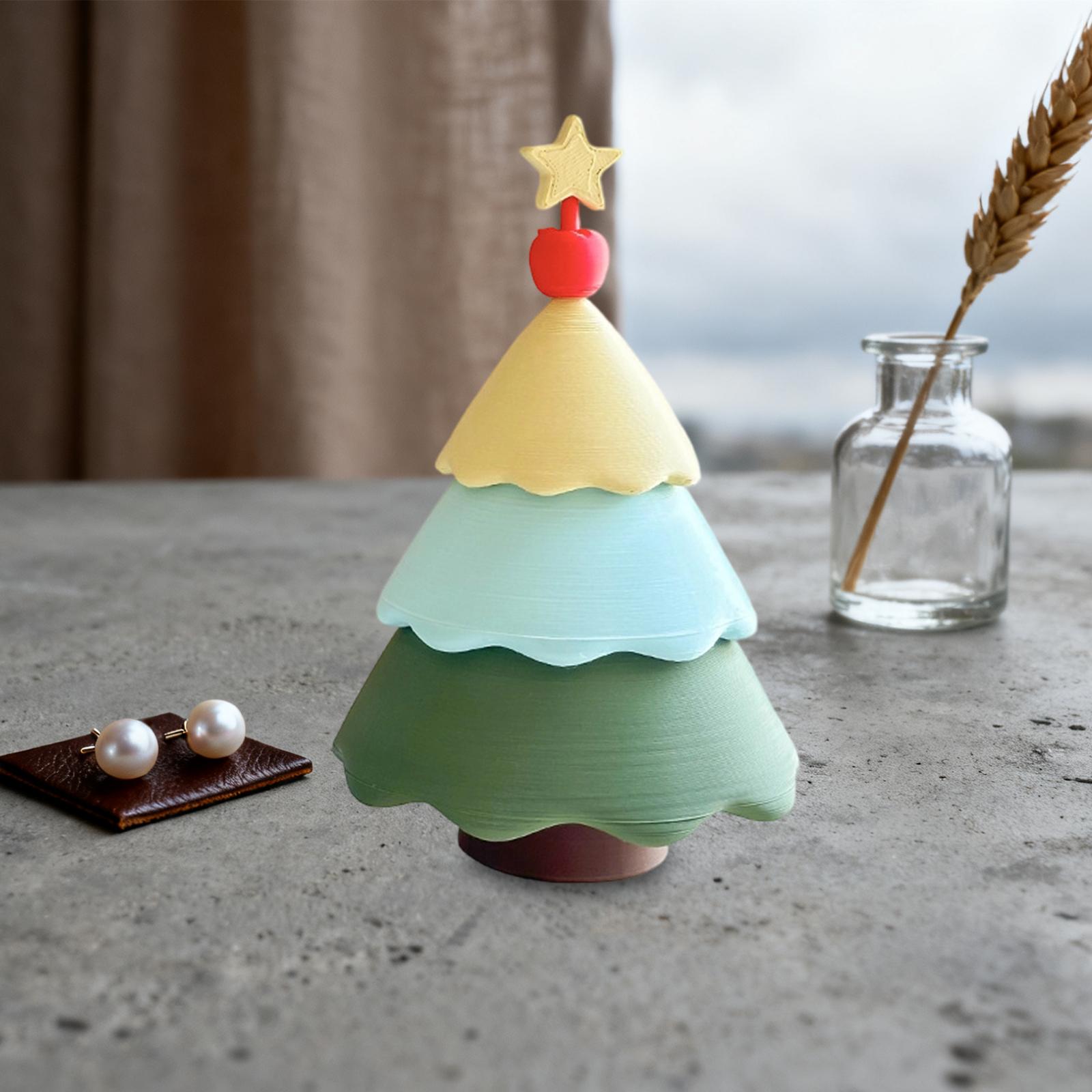 Art And Craft Xmas Tree - クリスマスツリー ジュエリーボックス 小さな記念品 誕生日プレゼント コレクション パーティーの記念品