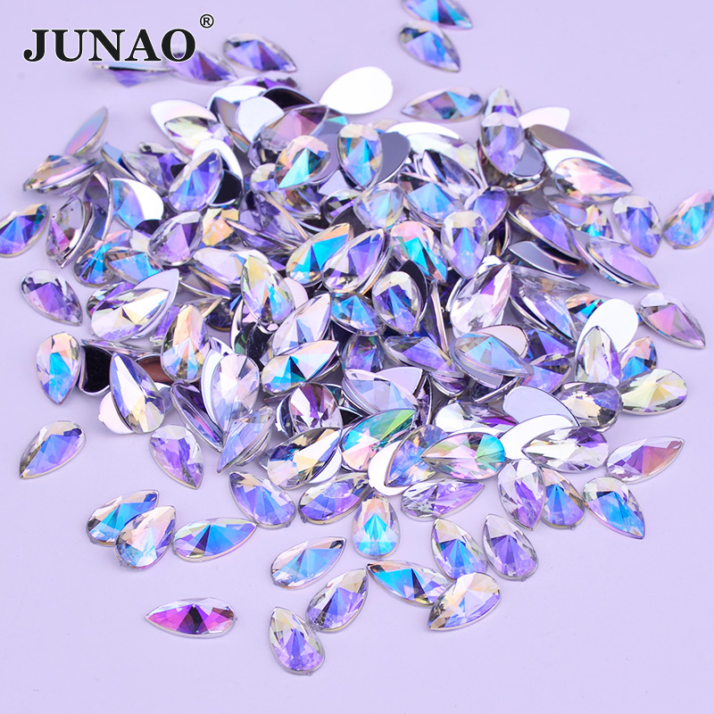 Craft And Art Difference - Junao-アクリルストーンステッカー,8x13mm,9x18mm,装飾的な芸術,工芸品,卸売