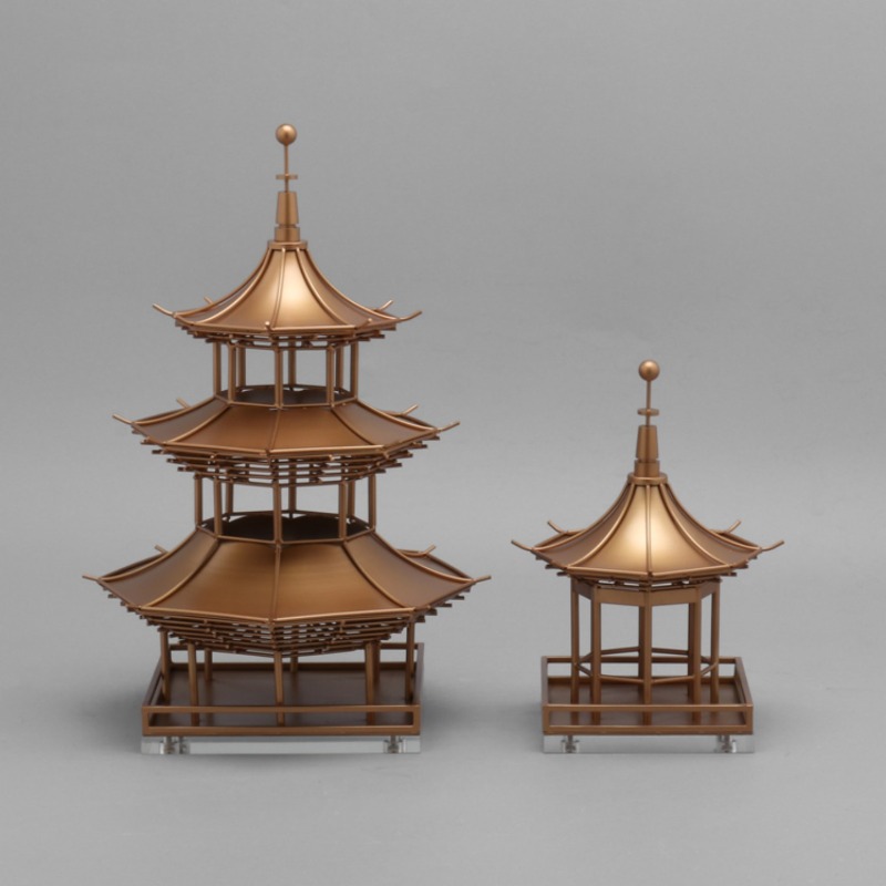 現代中国の金属製装飾品＆ディスプレイ棚、手作りの風水塔の装飾 - Art Craft Bar のレビューと価格