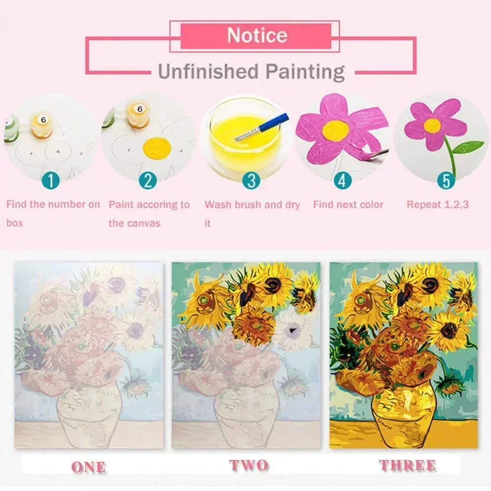 ペイントバイナンバーズキット 大人初心者向け 40X50CM - Art Craft Gifts For Adults のレビューと価格