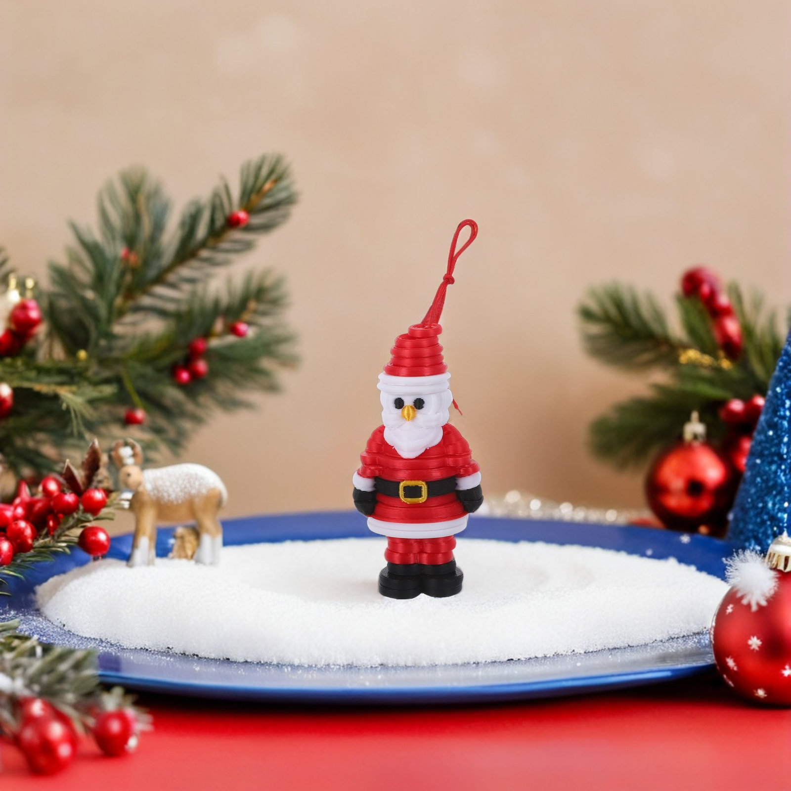 ボタンアートサンタオーナメントDIYキット1セット、未完成の - Art And Craft Xmas Tree のレビューと価格