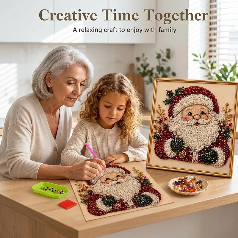 クリスマスパールダイヤモンドペインティングアートセット（フレ - Art Craft Gifts For Adults のレビューと価格