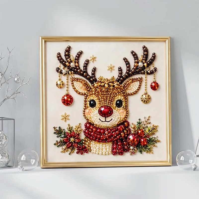 クリスマスパールダイヤモンドペインティングアートセット（フレ - Art Craft Gifts For Adults のレビューと価格
