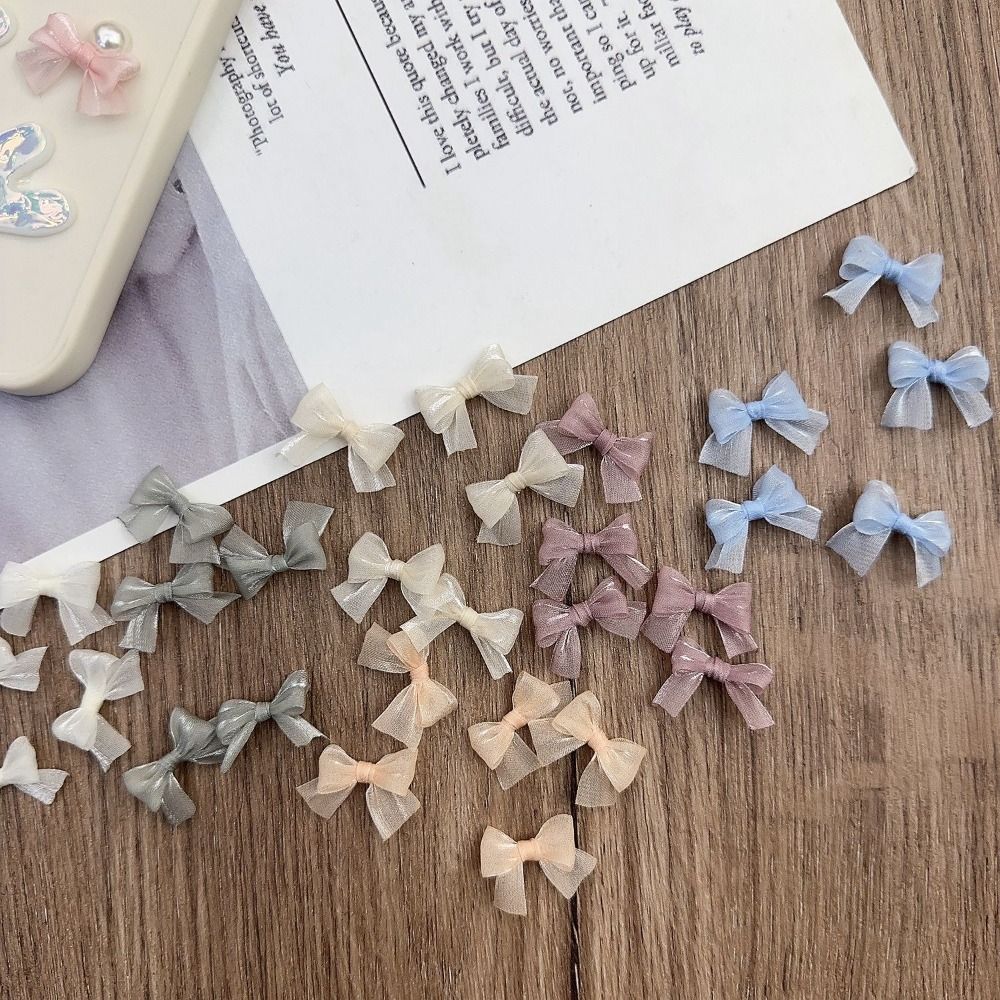 10 個カラフルな弓真珠光沢のある糸弓フレンチエレガントなチ - Art Craft Decoration のレビューと価格