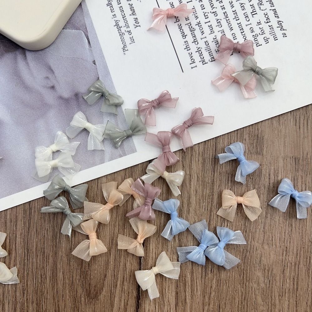 10 個カラフルな弓真珠光沢のある糸弓フレンチエレガントなチ - Art Craft Decoration のレビューと価格