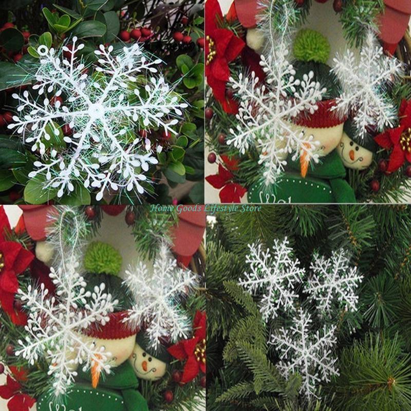 E74E クリスマス スノーフレーク オーナメント 6 個  - Art And Craft Xmas Tree のレビューと価格