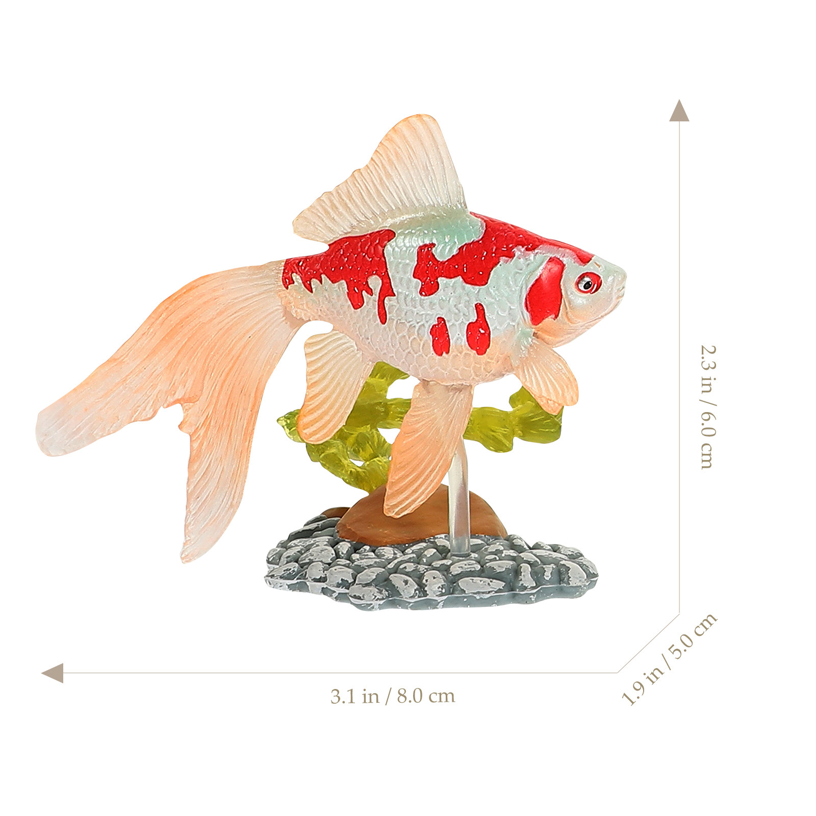 6個入り金魚シミュレーションフィギュア リアルな装飾魚クラフ - Art Craft Love のレビューと価格