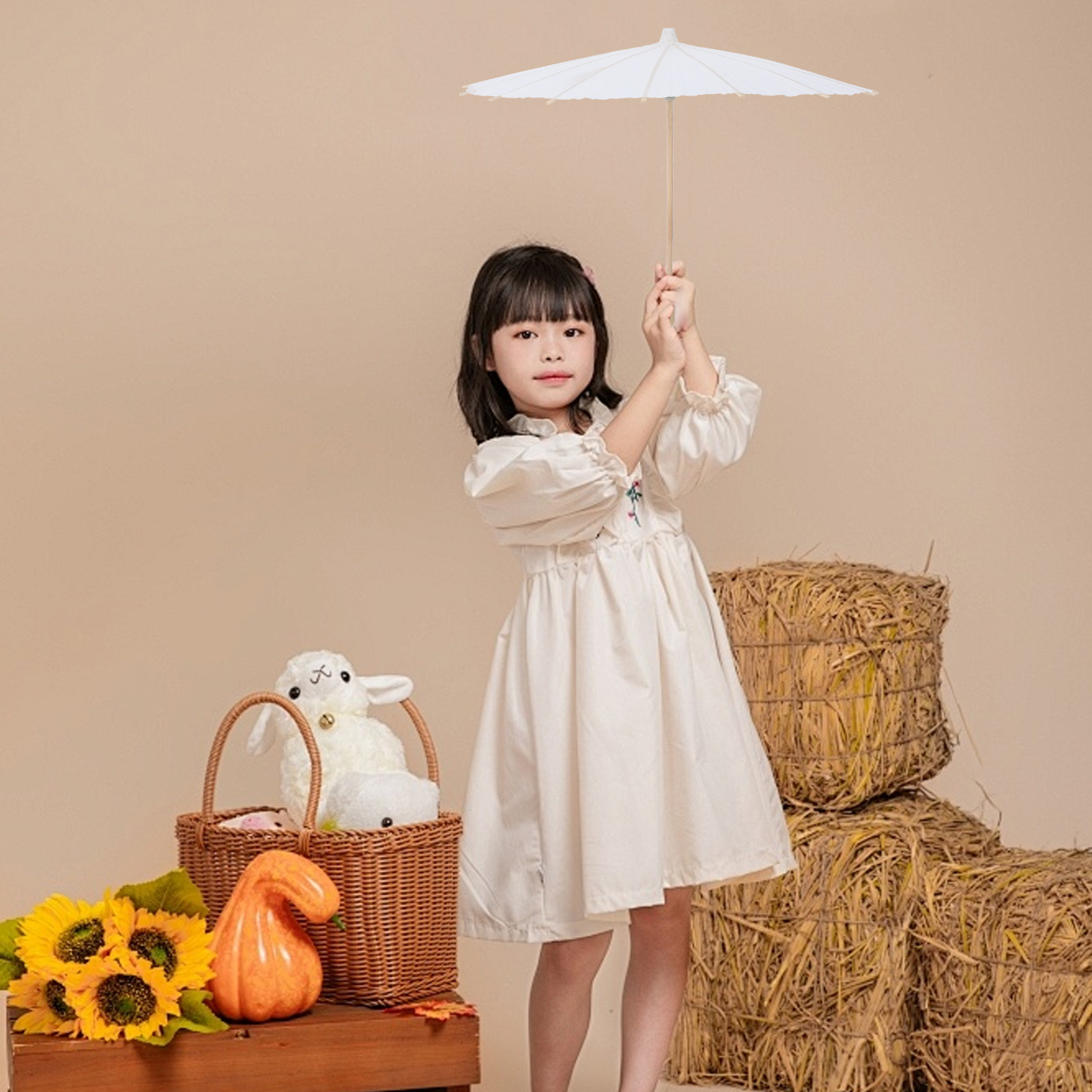 2個入り 白色 DIY手描き油紙傘 クリエイティブアートクラ - Art Craft Umbrella のレビューと価格