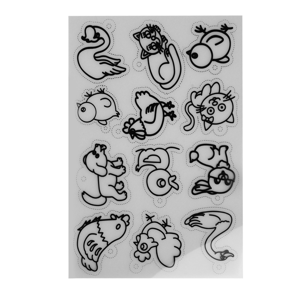 8 個のかわいい動物熱収縮シート白さまざまなパターンの熱収縮 - Craft And Art Difference のレビューと価格
