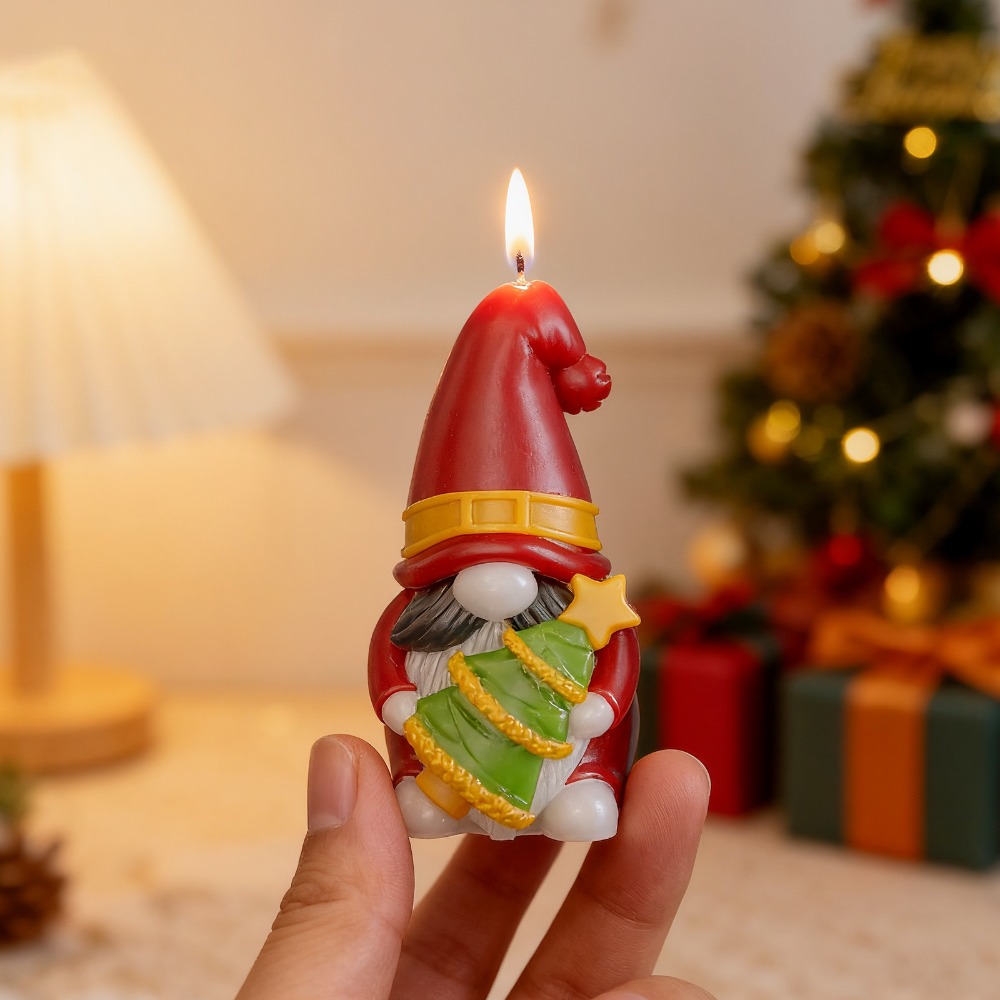 クリスマスドワーフシリコンキャンドルモールド DIY人形 ク - Art And Craft Xmas Tree のレビューと価格