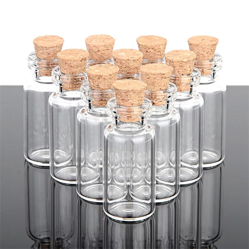 600個 3ml 小型ミニ透明ガラスボトル コルク栓付き 小 - Art Craft Zoo のレビューと価格