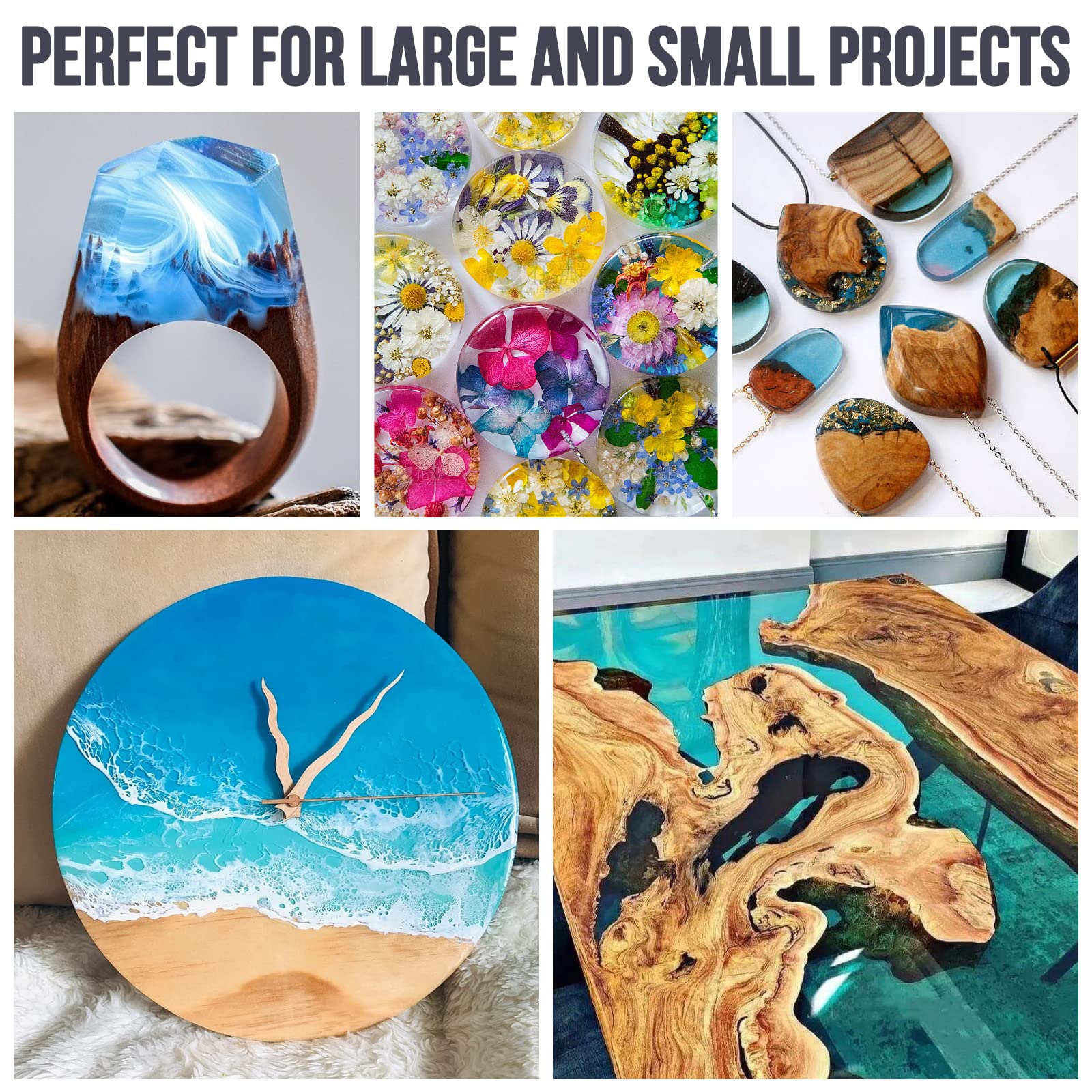 エポキシ樹脂キットセット、大人と初心者向けのアートキット、D - Art Craft Gifts For Adults のレビューと価格