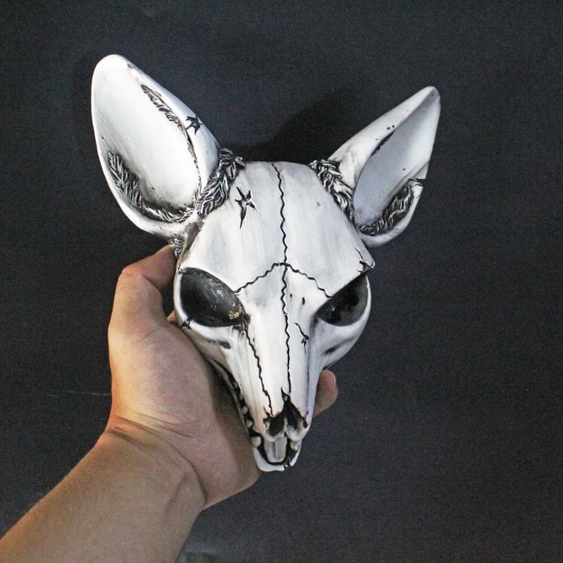 ステレオフォックススカル壁掛け飾り - 20CM ハロウィン - Art Craft Bar のレビューと価格