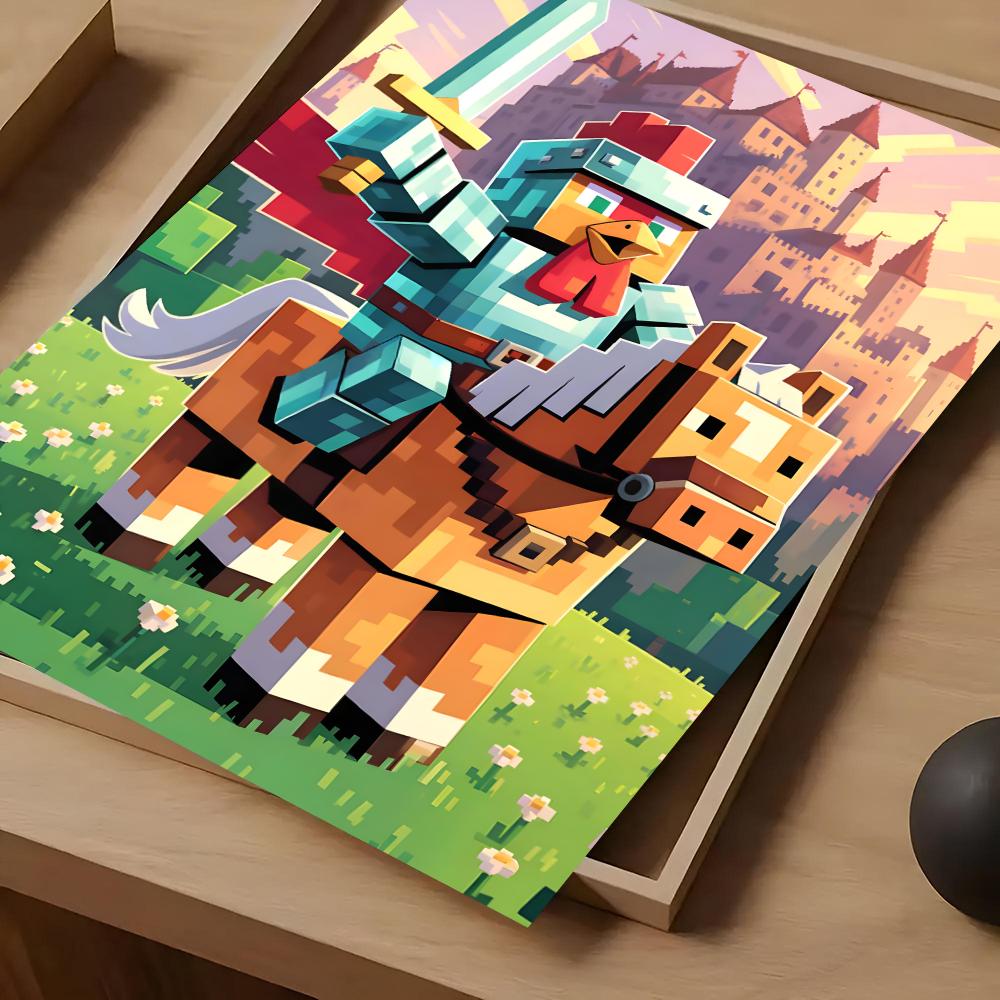 ゲーム Mine-c-crafts ポスター自己粘着アート防 - Art Craft Bar のレビューと価格
