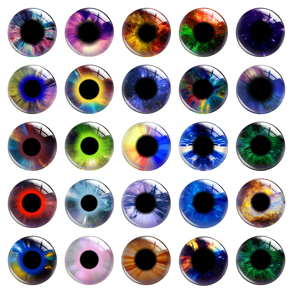 丸いSF風アイリス眼球瞳孔おもちゃ人形ラグドール写真ガラスカ - Art Craft Eyes のレビューと価格