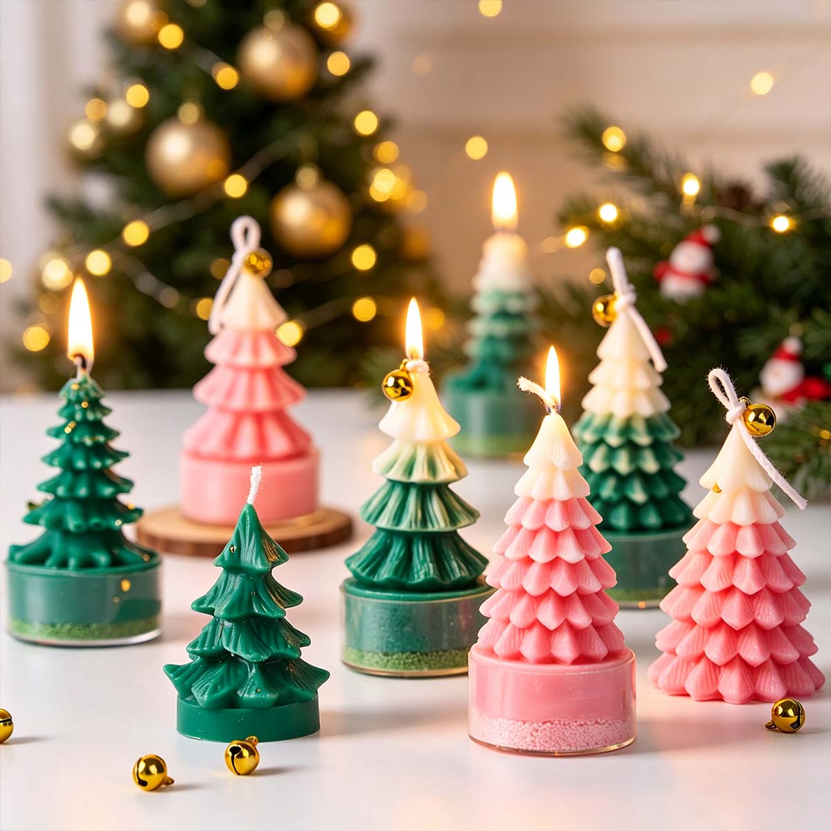 3D クリスマスツリーシリコーンキャンドルモールド DIY  - Art And Craft Xmas Tree のレビューと価格
