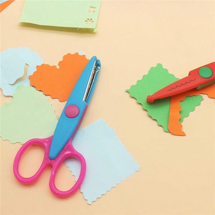子供用安全はさみセット 6種類の異なる形状 ステンレス製 P - Craft And Art Difference のレビューと価格