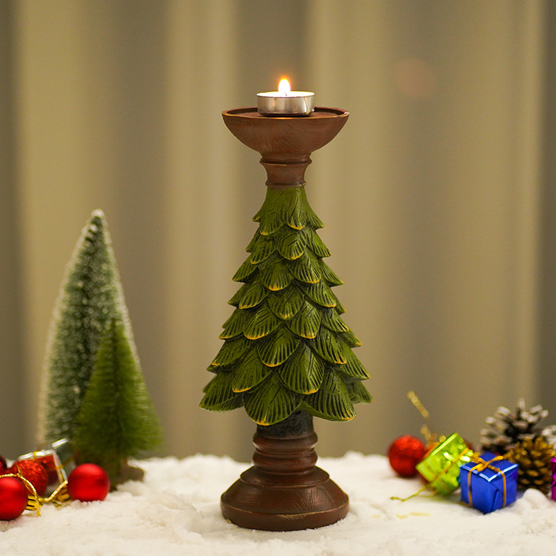 家の装飾 クリスマスツリー キャンドル デスクトップホルダー - Art And Craft Xmas Tree のレビューと価格